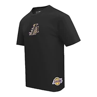 Los Angeles Lakers Black Wingspan Pro Standard Drop Shoulder T-Shirt