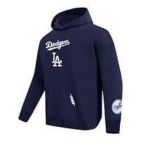 Los Angeles Dodgers Navy Wingspan Drop Shoulder V2 Pro Standard Fleece Hoodie
