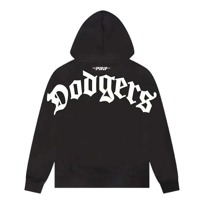 Los Angeles Dodgers Script Wingspan Drop Shoulder Pro Standard Fleece Hoodie