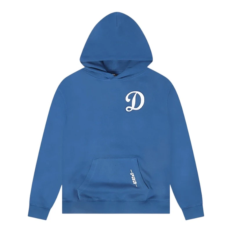 Los Angeles Dodgers Blue Script Wingspan Drop Shoulder Pro Standard Fleece Hoodie