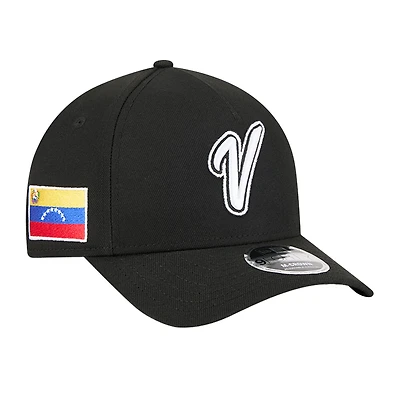 Team Venezuela Black 2026 World Baseball Classic WBC New Era 9FORTY M-Crown A-Frame Snapback Hat