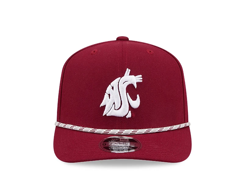 Washington State Cougars Crimson Multi Rope NCAA New Era 9SEVENTY Stretch Snapback Hat