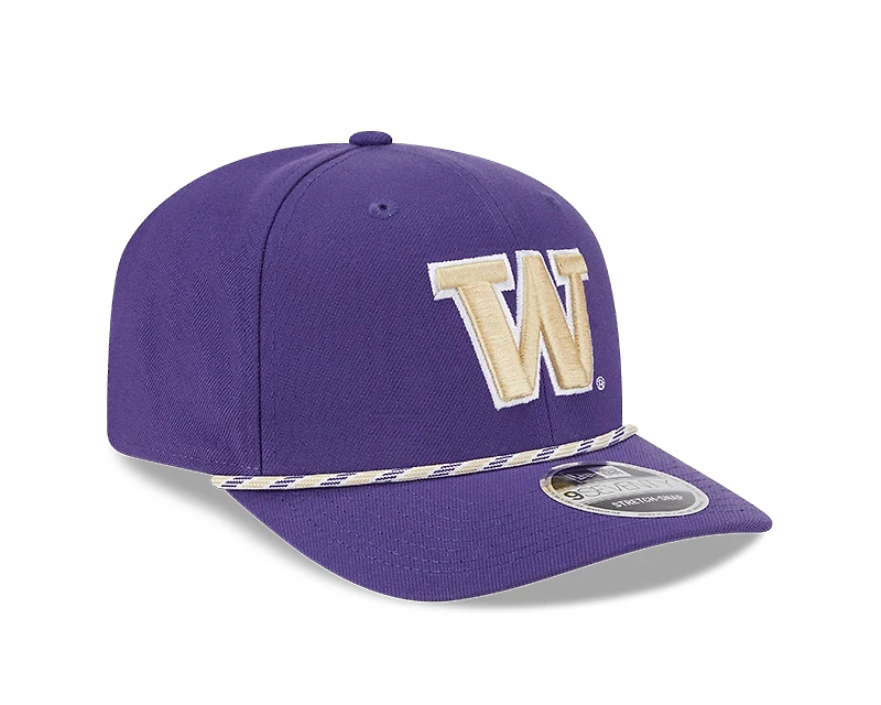 Washington Huskies Purple Multi Rope NCAA New Era 9SEVENTY Stretch Snapback Hat