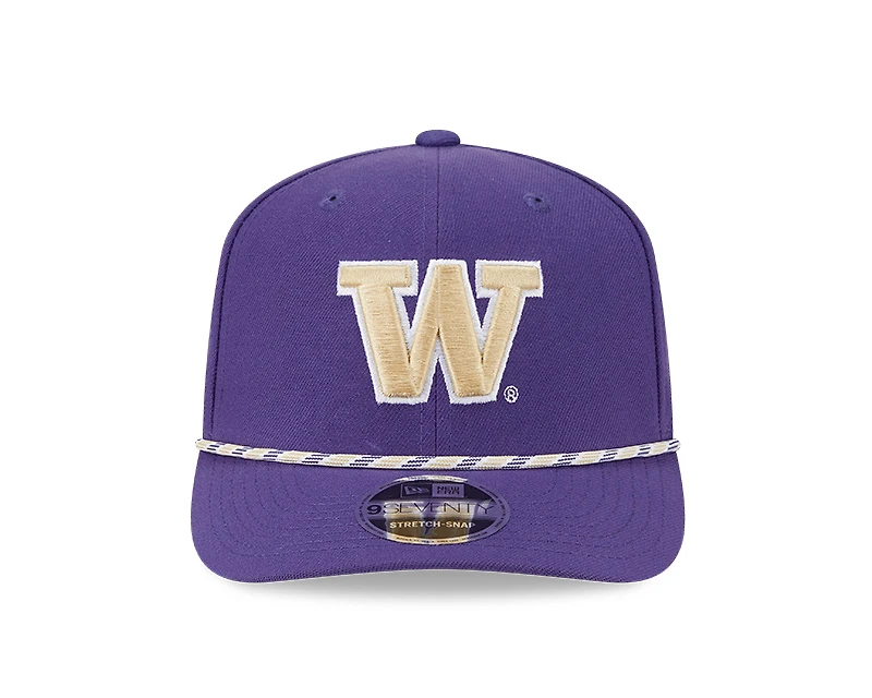 Washington Huskies Purple Multi Rope NCAA New Era 9SEVENTY Stretch Snapback Hat