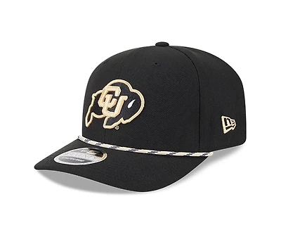 Colorado Buffaloes Black Multi Rope NCAA New Era 9SEVENTY Stretch Snapback Hat