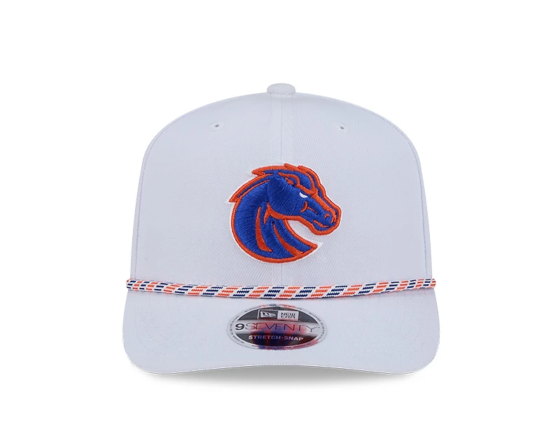 Boise State Broncos White Multi Rope NCAA New Era 9SEVENTY Stretch Snapback Hat