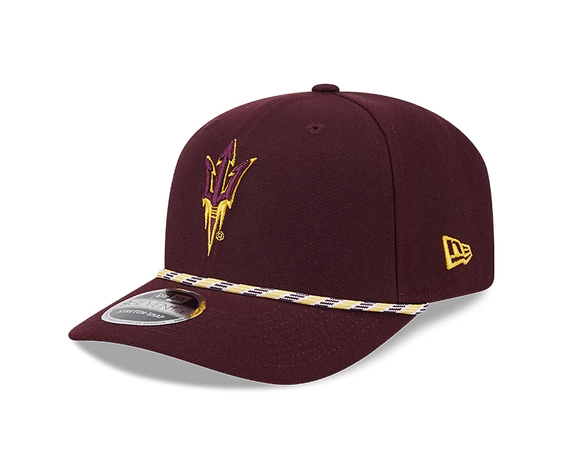 Arizona State Sun Devils Maroon Multi Rope NCAA New Era 9SEVENTY Stretch Snapback Hat