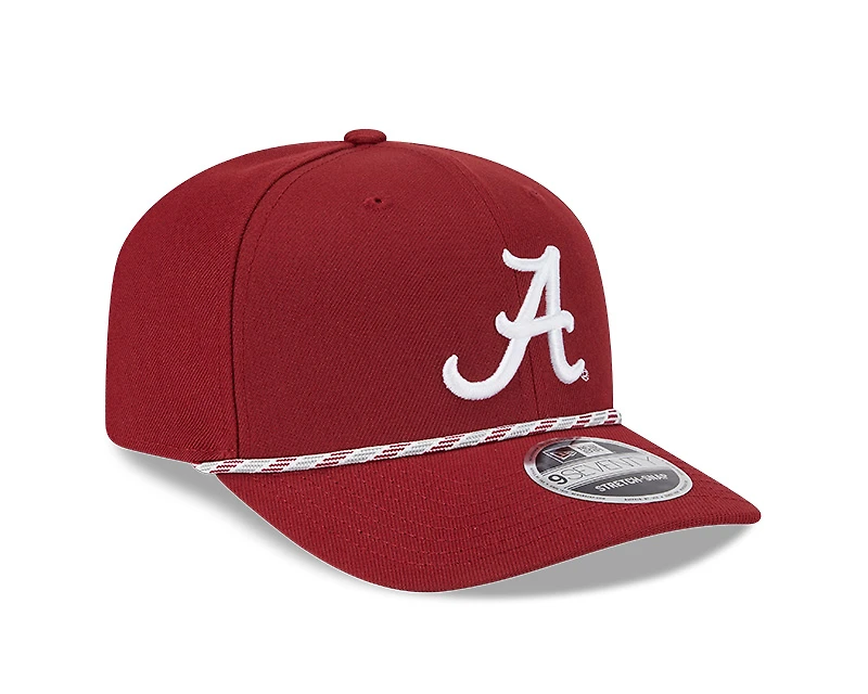 Alabama Crimson Tide Crimson Multi Rope NCAA New Era 9SEVENTY Stretch Snapback Hat