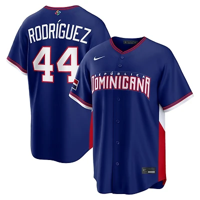 Dominican Republic Julio Rodriguez Blue 2026 World Baseball Classic WBC Nike Jersey