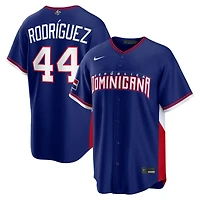 Dominican Republic Julio Rodriguez Blue 2026 World Baseball Classic WBC Nike Jersey