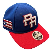 Toddler Puerto Rico Royal and Red WBC Flag Patch New Era 9FORTY M-Crown Adjustable Hat