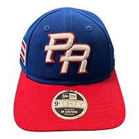 Toddler Puerto Rico Royal and Red WBC Flag Patch New Era 9FORTY M-Crown Adjustable Hat