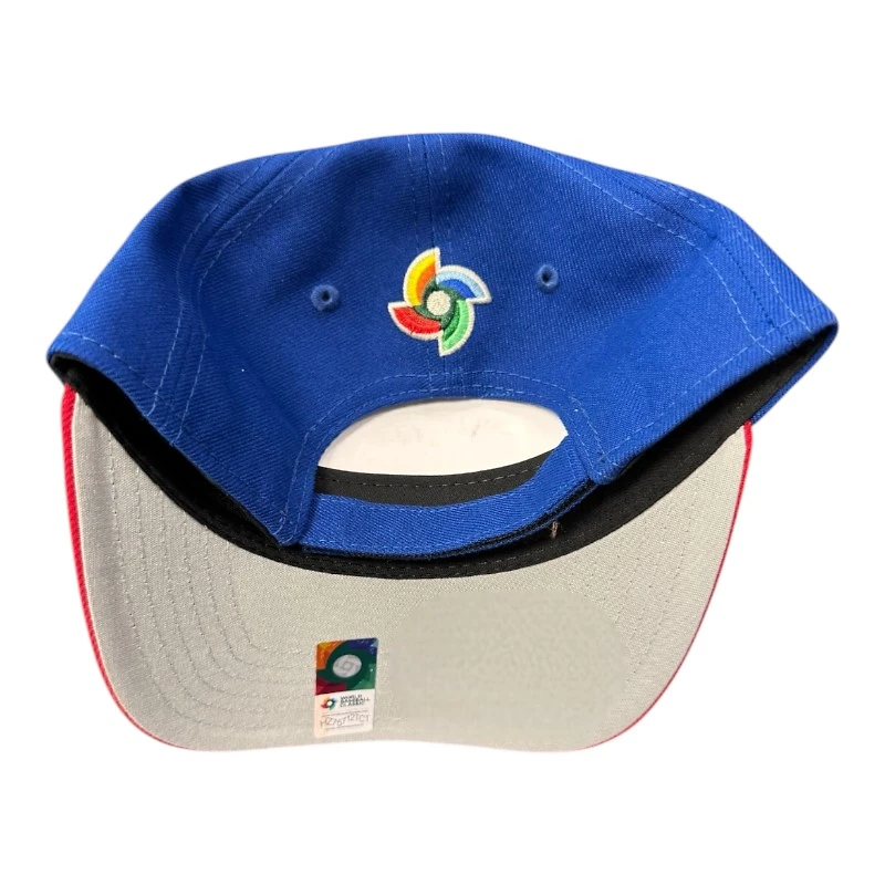 Toddler Puerto Rico Royal and Red WBC Flag Patch New Era 9FORTY M-Crown Adjustable Hat