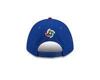 Child Puerto Rico Royal and Red WBC Flag Patch New Era 9FORTY M-Crown Adjustable Hat