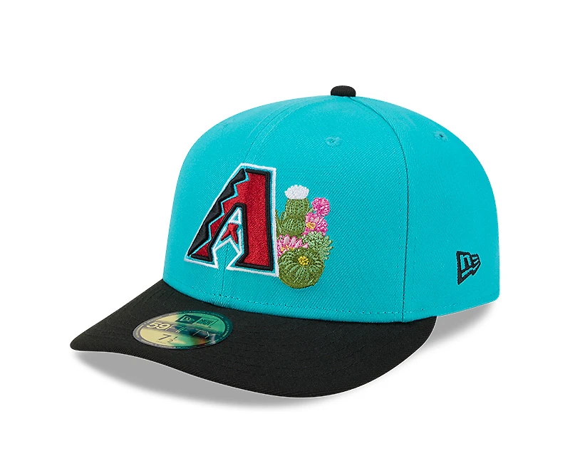 Arizona Diamondbacks Aqua and Black 2026 Spring Training Patch New Era 59FIFTY Fitted Hat