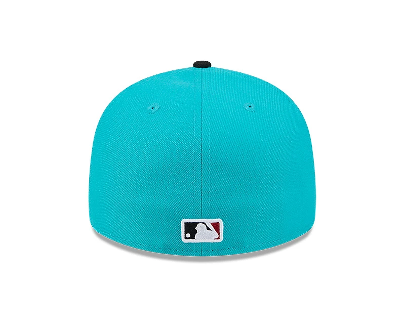 Arizona Diamondbacks Aqua and Black 2026 Spring Training Patch New Era 59FIFTY Fitted Hat