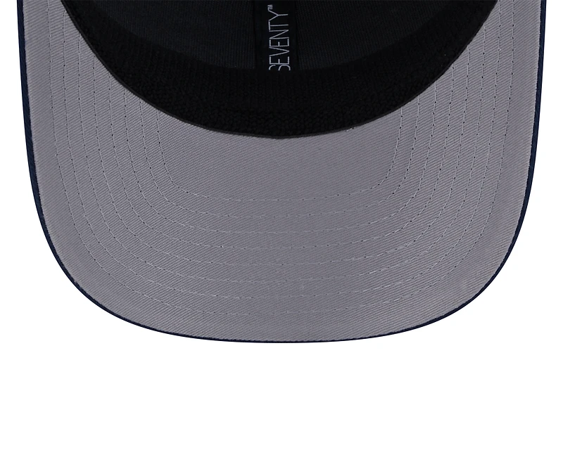 New England Patriots Navy and White Trucker New Era 9SEVENTY Stretch Snapback Hat