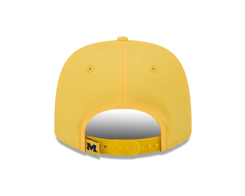 Michigan Wolverines Yellow NCAA New Era 9SEVENTY Stretch Snapback Hat