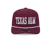Texas A&M Aggies Maroon Wordmark Roper NCAA New Era 9SEVENTY Stretch Snapback Hat