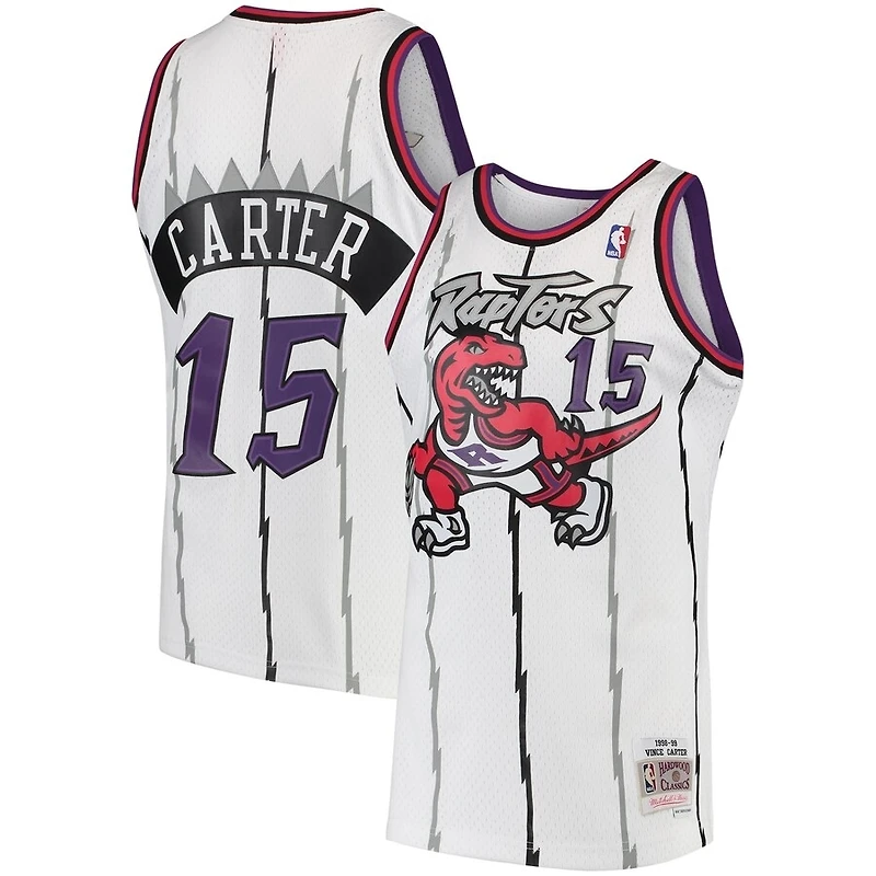Vince Carter Toronto Raptors Mitchell & Ness 1997-1998 Hardwood Classics Swingman White Jersey