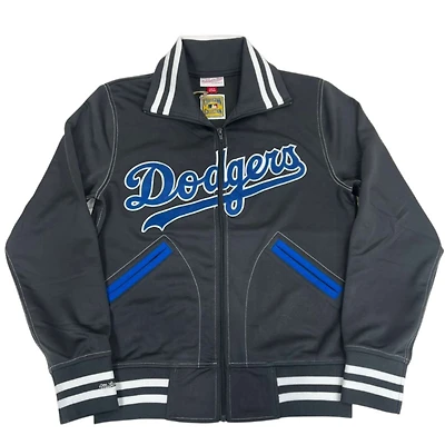 Los Angeles Dodgers Charcoal Batting Practice Full-Zip Mitchell & Ness Jacket