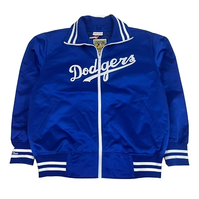 Los Angeles Dodgers 1976 Authentic Royal Blue Satin Full-Zip Mitchell & Ness Jacket