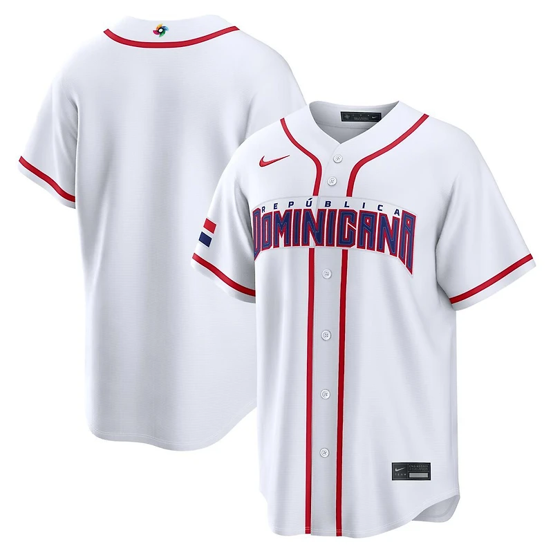 Dominican Republic White Blank 2026 World Baseball Classic WBC Nike Jersey