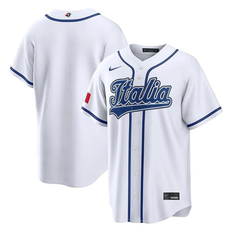 Team Italy "Italia" White Blank 2026 World Baseball Classic WBC Nike Jersey