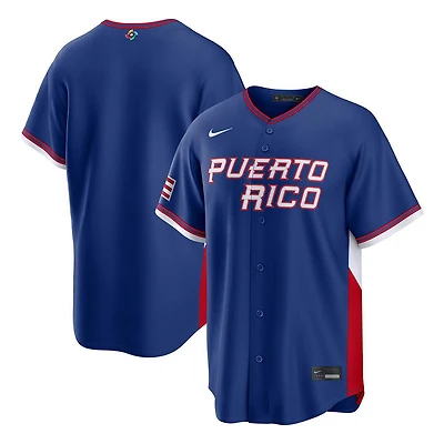 Puerto Rico Royal Blue Blank 2026 World Baseball Classic WBC Nike Jersey