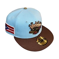 Harrisburg Playeros Doscientos Blue and Burnt Wood Puerto Rico Patch New Era 59FIFTY Fitted Hat