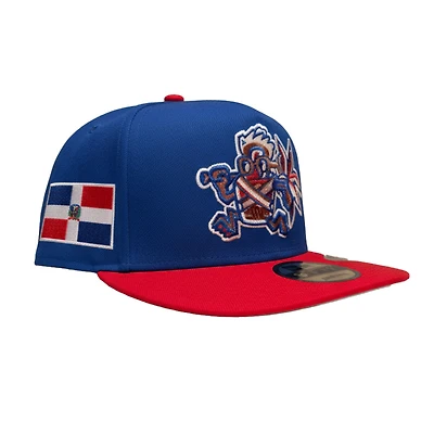 Lehigh Valley Mamajuanas Royal and Scarlet Puerto Rico Patch New Era 9FIFTY A-Frame Snapback Hat
