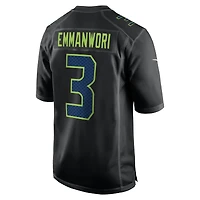 Seattle Seahawks Nick Emmanwori Super Bowl LX Patch Nike Carbon Black Fashion Game Jersey