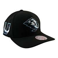 Utah Mammoth Black Double Side Patch Mitchell & Ness Snapback Pro Pinch Snapback Hat