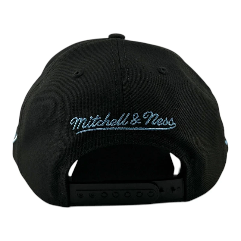 Utah Mammoth Black Double Side Patch Mitchell & Ness Snapback Pro Pinch Snapback Hat