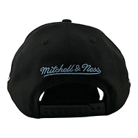 Utah Mammoth Black Double Side Patch Mitchell & Ness Snapback Pro Pinch Snapback Hat