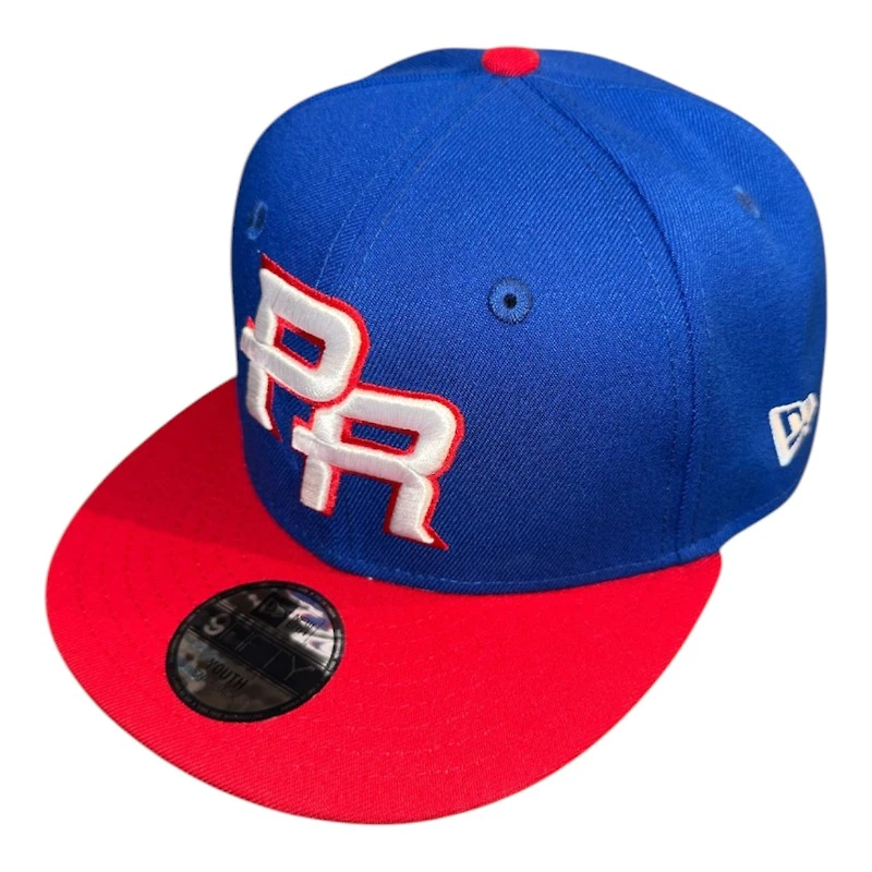 Youth Puerto Rico Royal and Scarlet WBC New Era 9FIFTY Snapback Hat