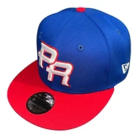 Youth Puerto Rico Royal and Scarlet WBC New Era 9FIFTY Snapback Hat