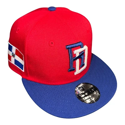 Youth Dominican Republic Scarlet and Royal WBC New Era 9FIFTY Snapback Hat