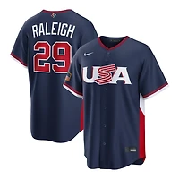 Team USA Cal Raleigh Navy 2026 World Baseball Classic WBC Nike Stadium Jersey