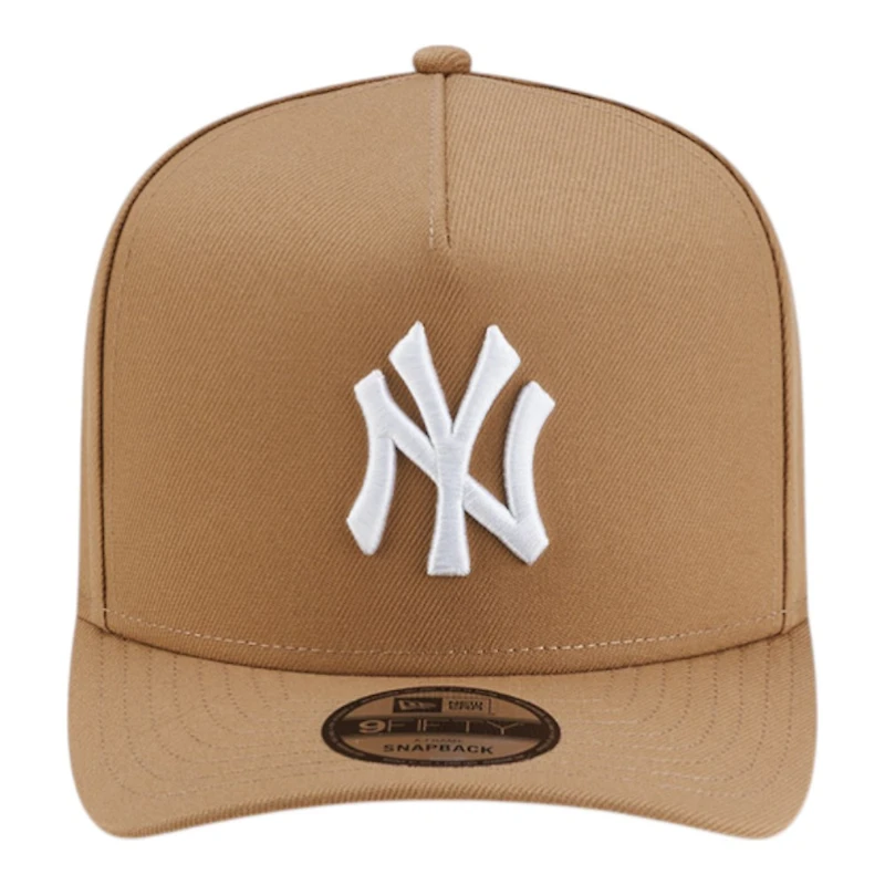 New York Yankees Khaki Brown Basic New Era 9FIFTY A-Frame Snapback Hat