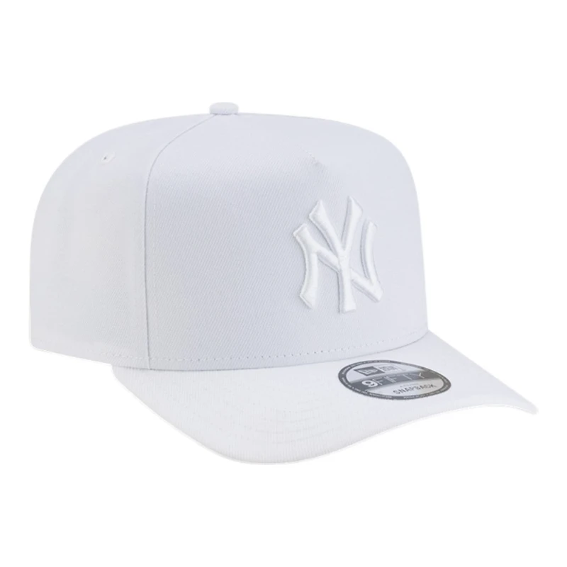 New York Yankees All White Basic New Era 9FIFTY A-Frame Snapback Hat