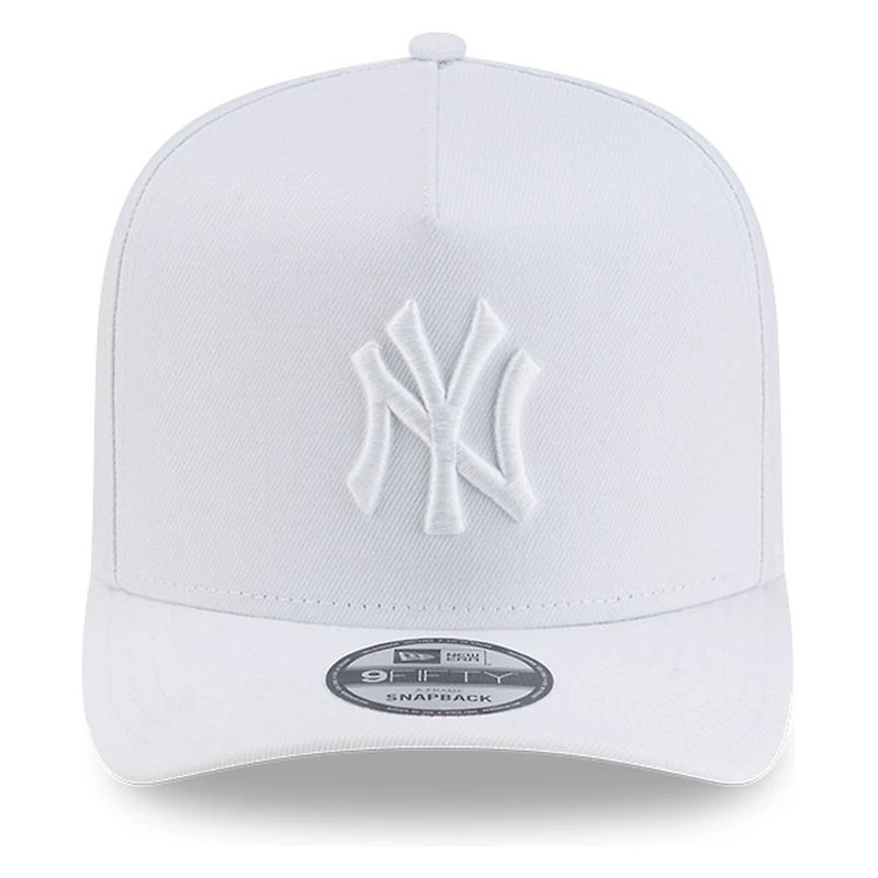 New York Yankees White Basic New Era 9FIFTY A-Frame Snapback Hat