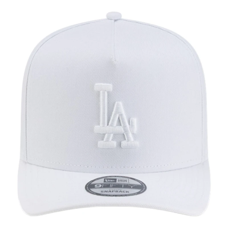 Los Angeles Dodgers All White Basic New Era 9FIFTY A-Frame Snapback Hat