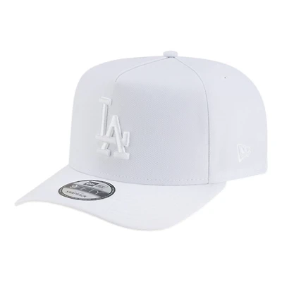 Los Angeles Dodgers All White Basic New Era 9FIFTY A-Frame Snapback Hat