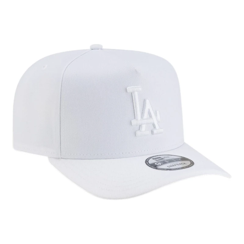 Los Angeles Dodgers All White Basic New Era 9FIFTY A-Frame Snapback Hat