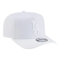 Los Angeles Dodgers All White Basic New Era 9FIFTY A-Frame Snapback Hat