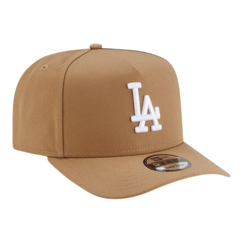Los Angeles Dodgers Khaki Brown Basic New Era 9FIFTY A-Frame Snapback Hat