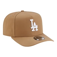 Los Angeles Dodgers Khaki Brown Basic New Era 9FIFTY A-Frame Snapback Hat