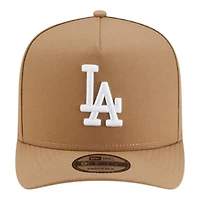 Los Angeles Dodgers Khaki Brown Basic New Era 9FIFTY A-Frame Snapback Hat
