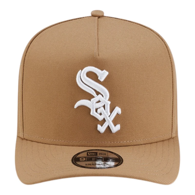 Chicago White Sox Khaki Brown Basic New Era 9FIFTY A-Frame Snapback Hat